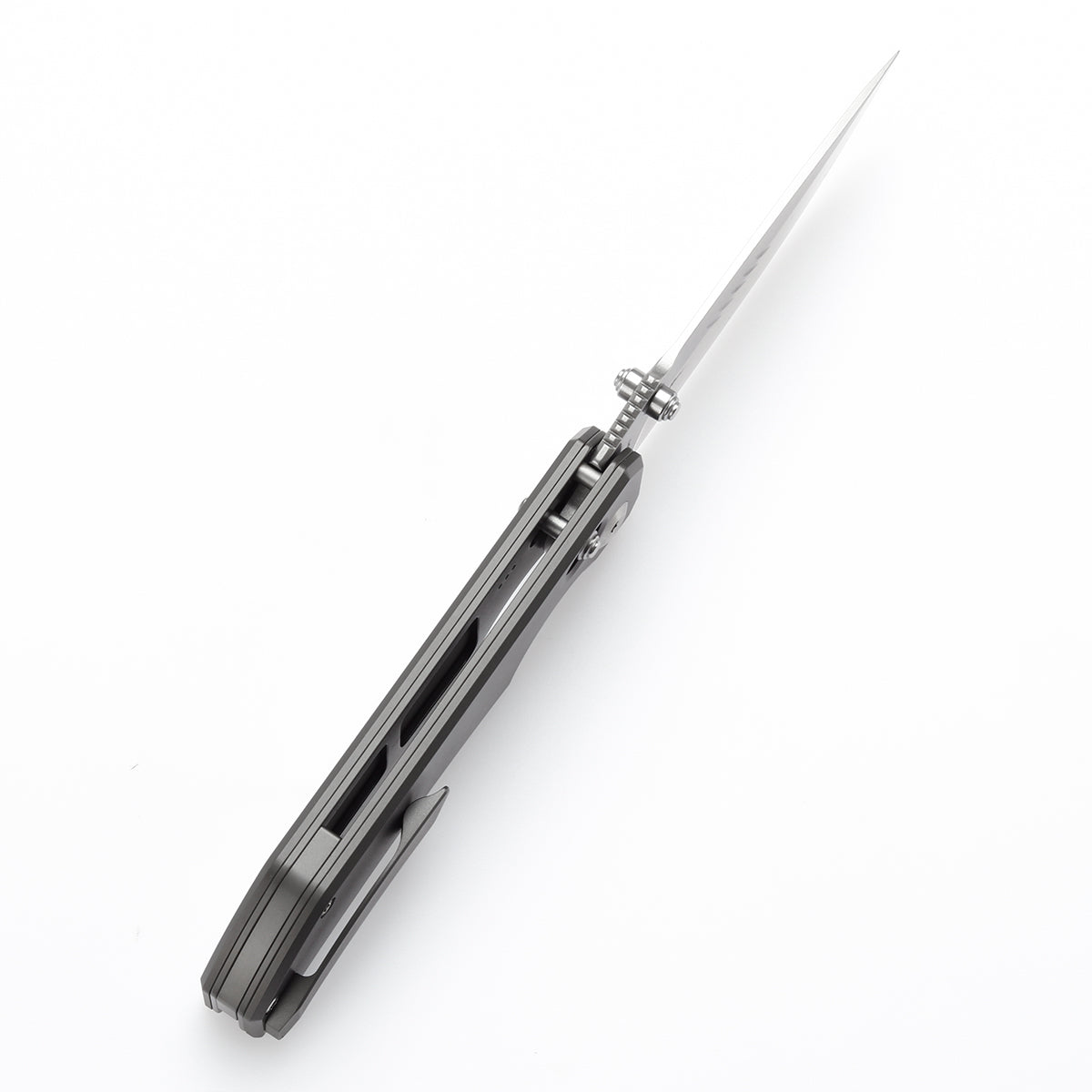 Kansept Eaglestrike K1095V3 bead blasted titanium handle scales