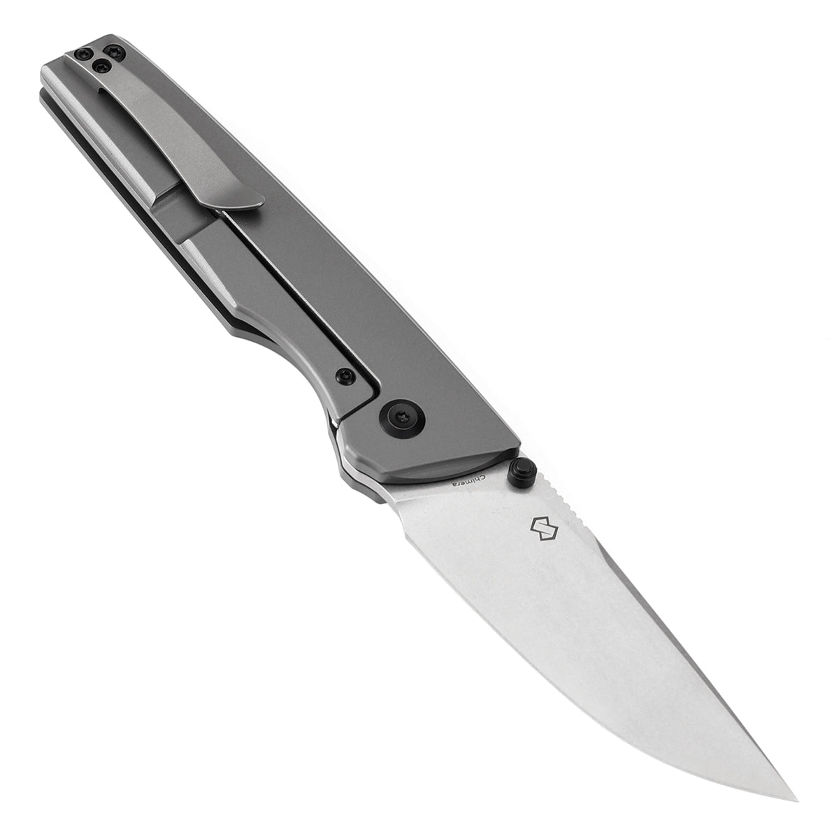 Kansept Chimera K1096A4 open position showing CPM S35VN tanto blade