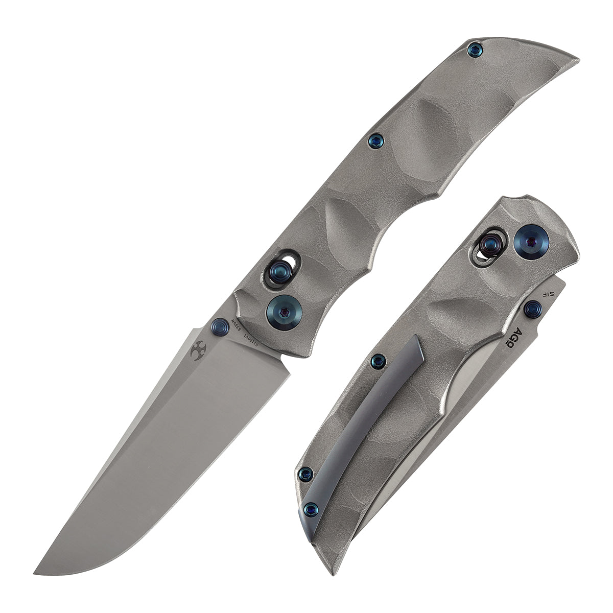 Kansept SIF K1100V1 front view – 3.76" satin CPM S35VN drop point folding knife