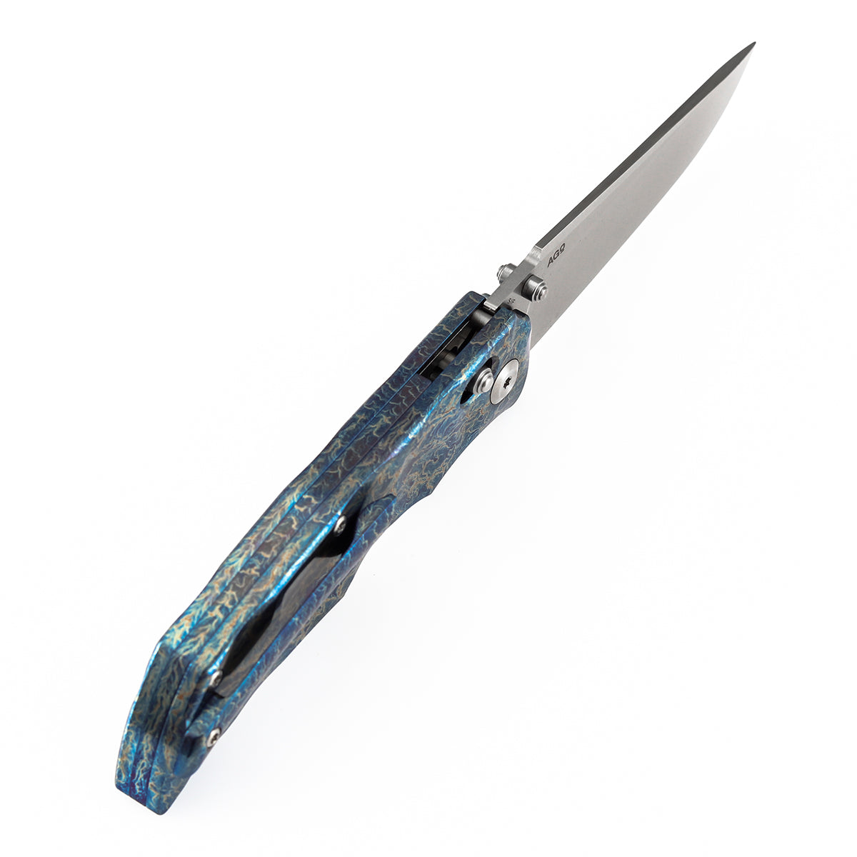 Kansept SIF K1100V2 lightning strike titanium handle scales