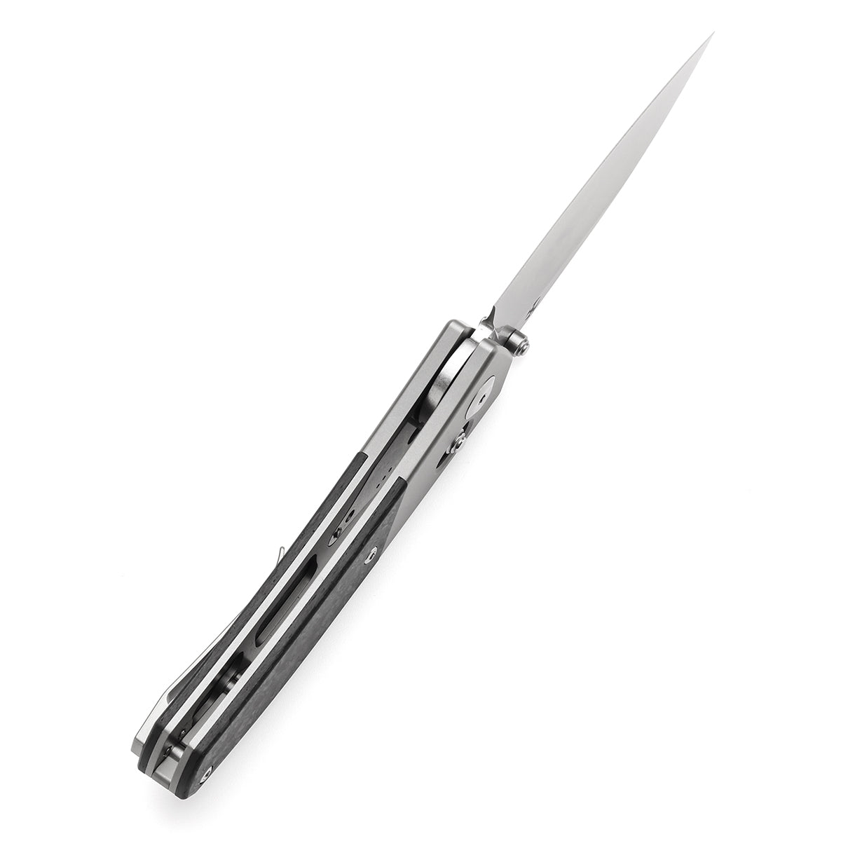 Kansept Dako K1101V1 blade detail – stonewashed CPM S35VN drop point