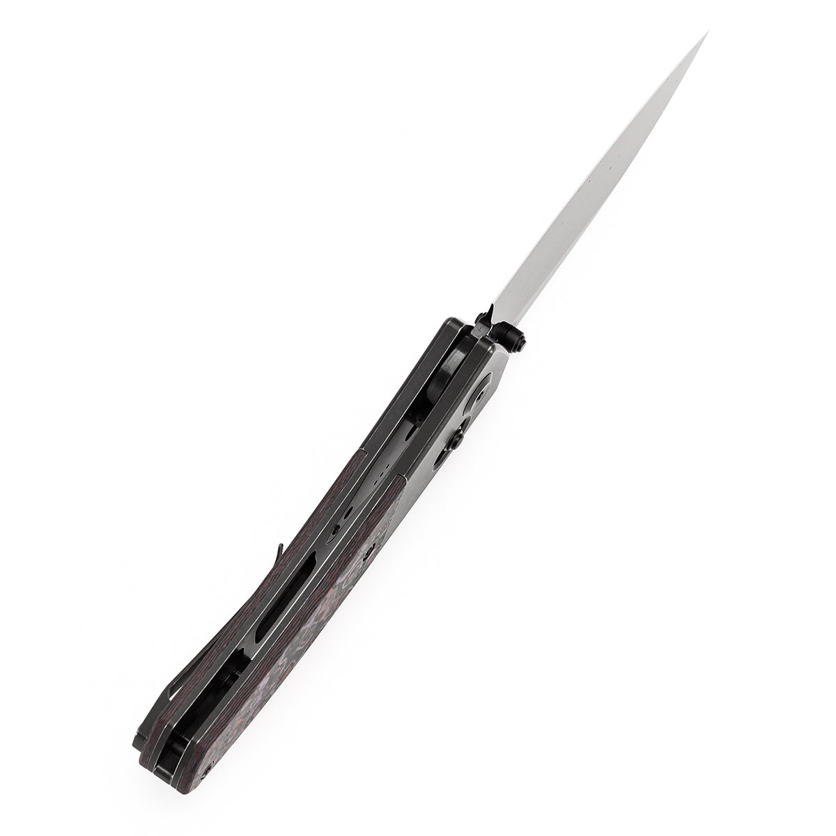 Kansept Dako K1101V3 blade detail – mirror DLC CPM S35VN drop point