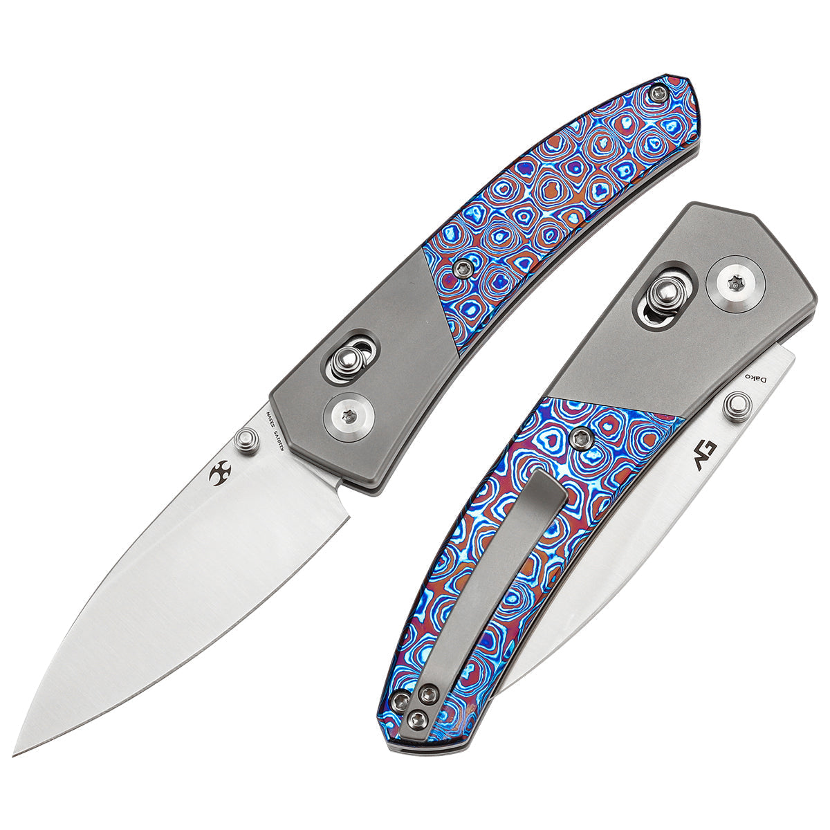 Kansept Dako K1101V5 front view – 3.19" satin CPM S35VN drop point folding knife