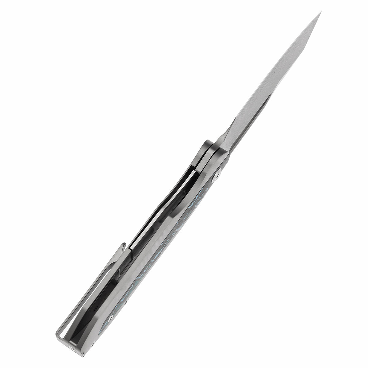 Kansept Thunderhead K1106A5 blade detail – Damascus tanto