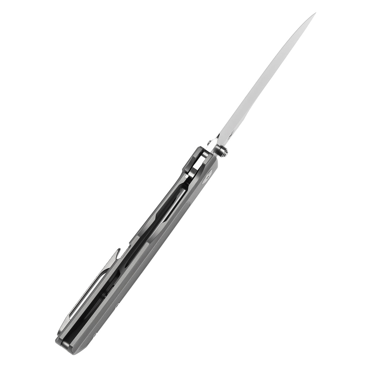 Kansept Bison K1108A1 blade detail – satin CPM S35VN clip point