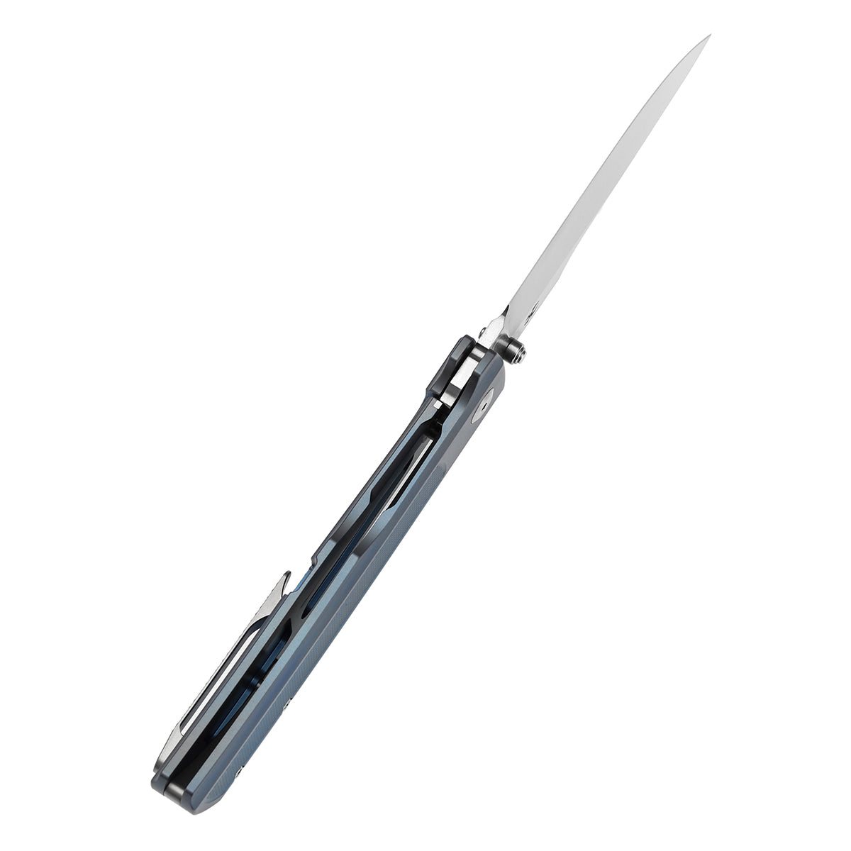 Kansept Bison K1108A2 blade detail – satin CPM S35VN clip point