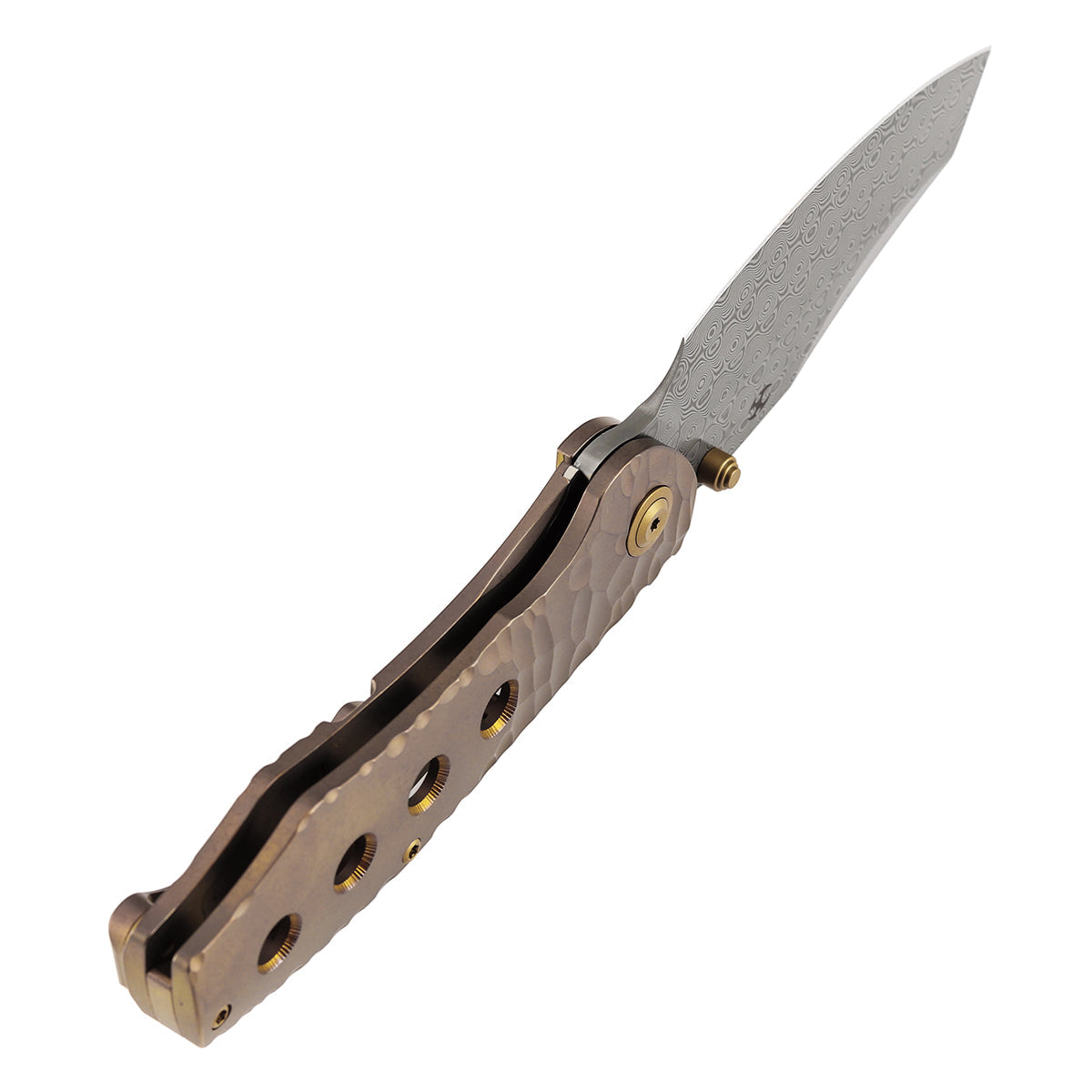 Kansept Caveman K1110A6 blade detail – Damascus tanto