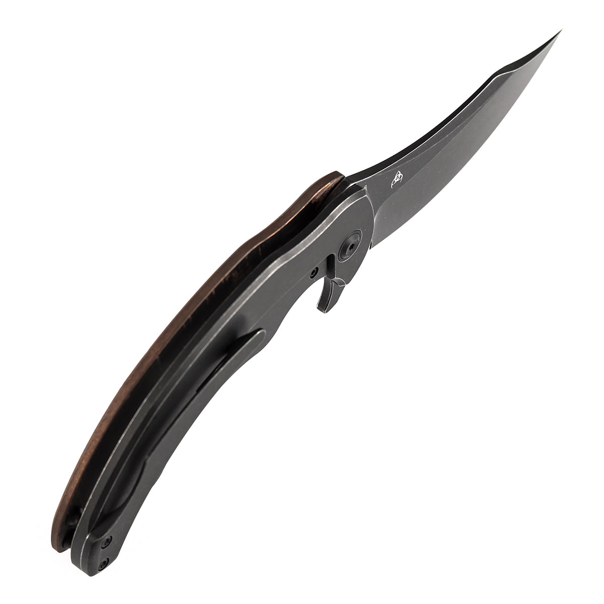 Kansept Gilgamesh K1128A4 copper carbon fiber and blackwash titanium handle scales
