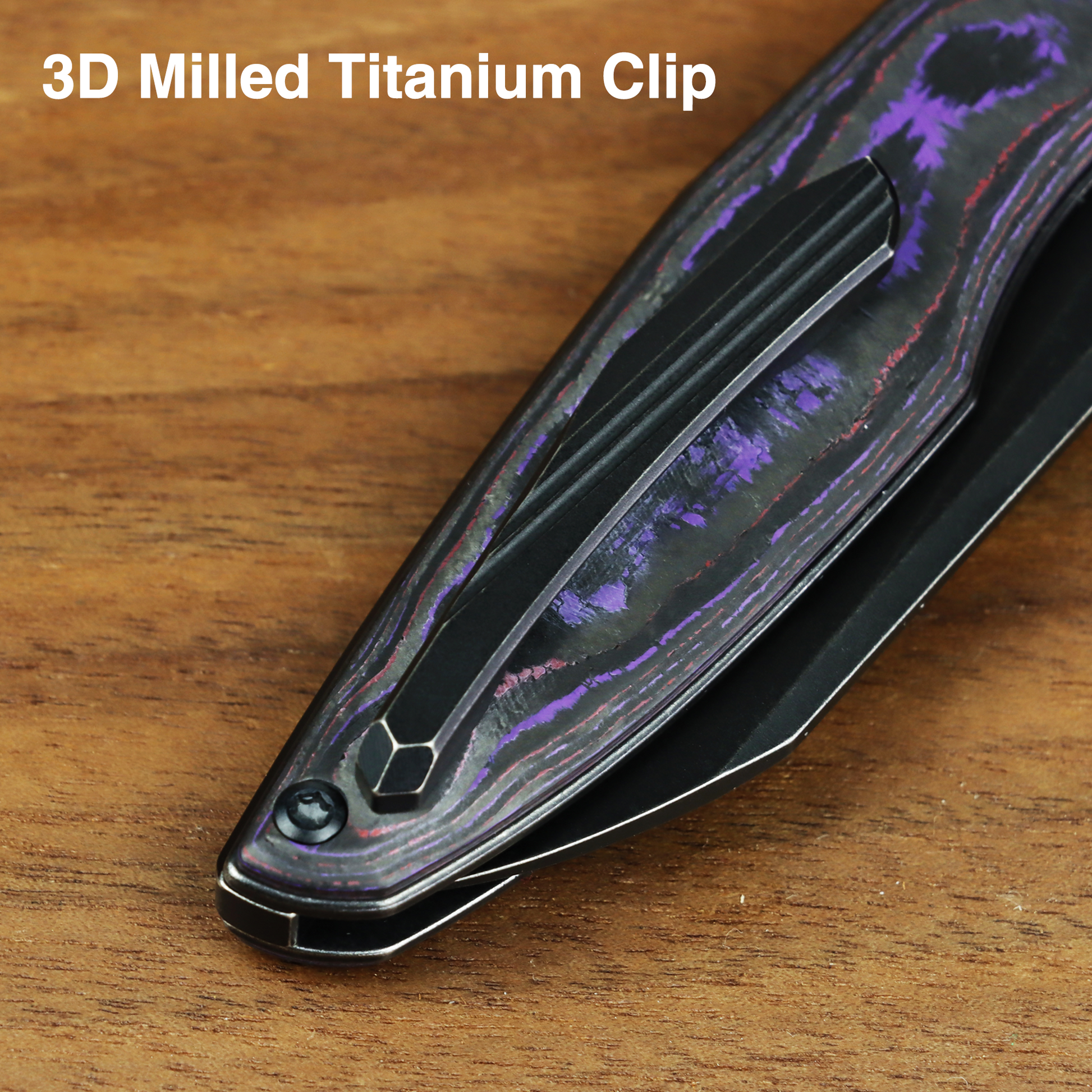 Kansept Halide K1136A3 blade detail – blackwash CPM S35VN reverse tanto