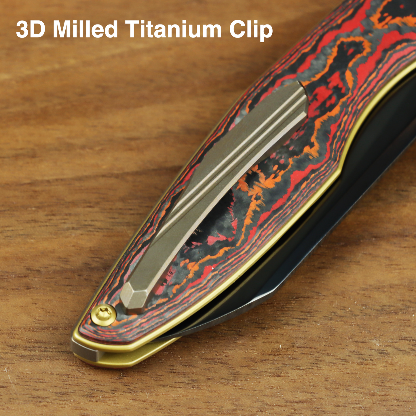 Kansept Halide K1136A4 blade detail – DLC CPM S35VN reverse tanto