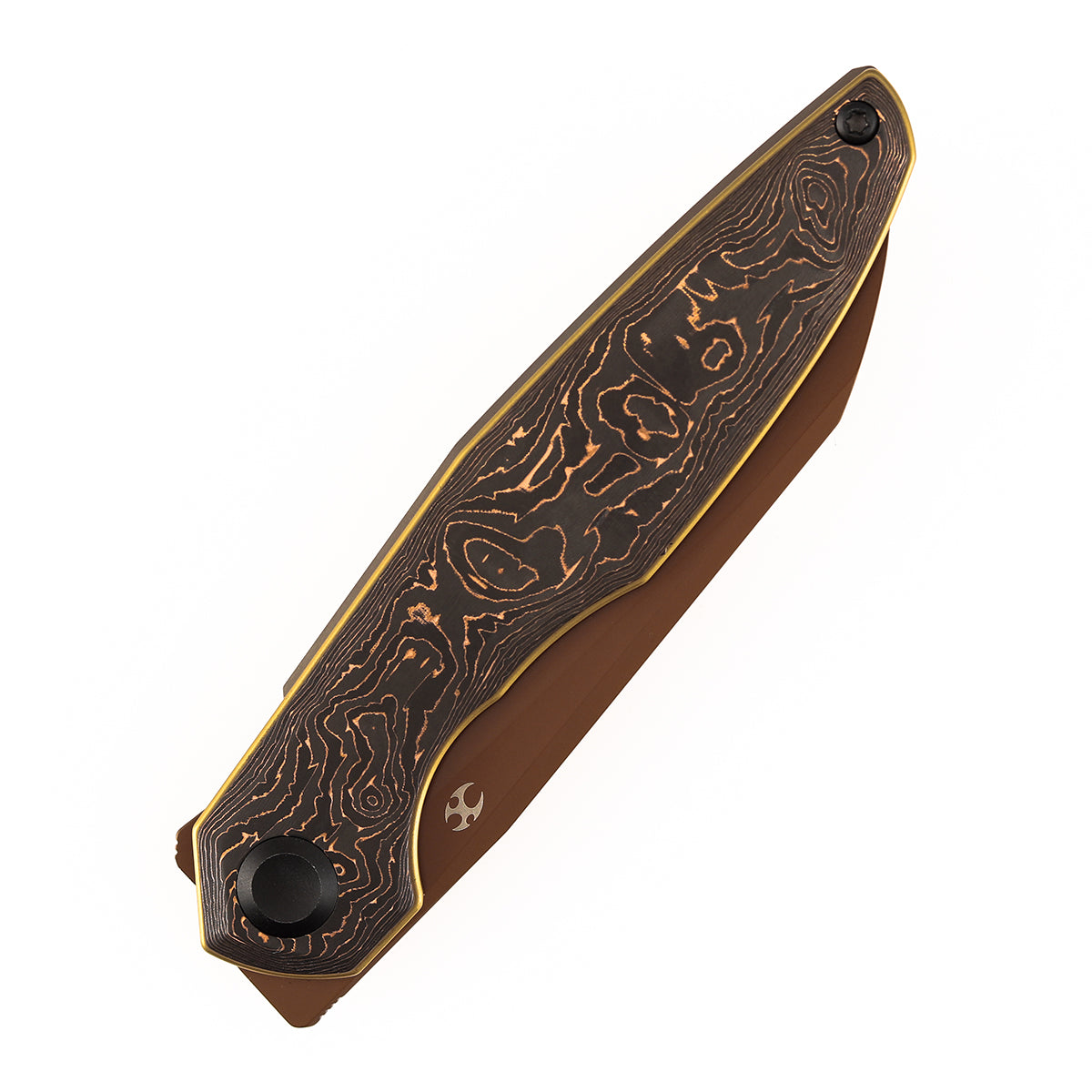 Kansept Halide K1136A5 Copper Carbon Fiber handle scales