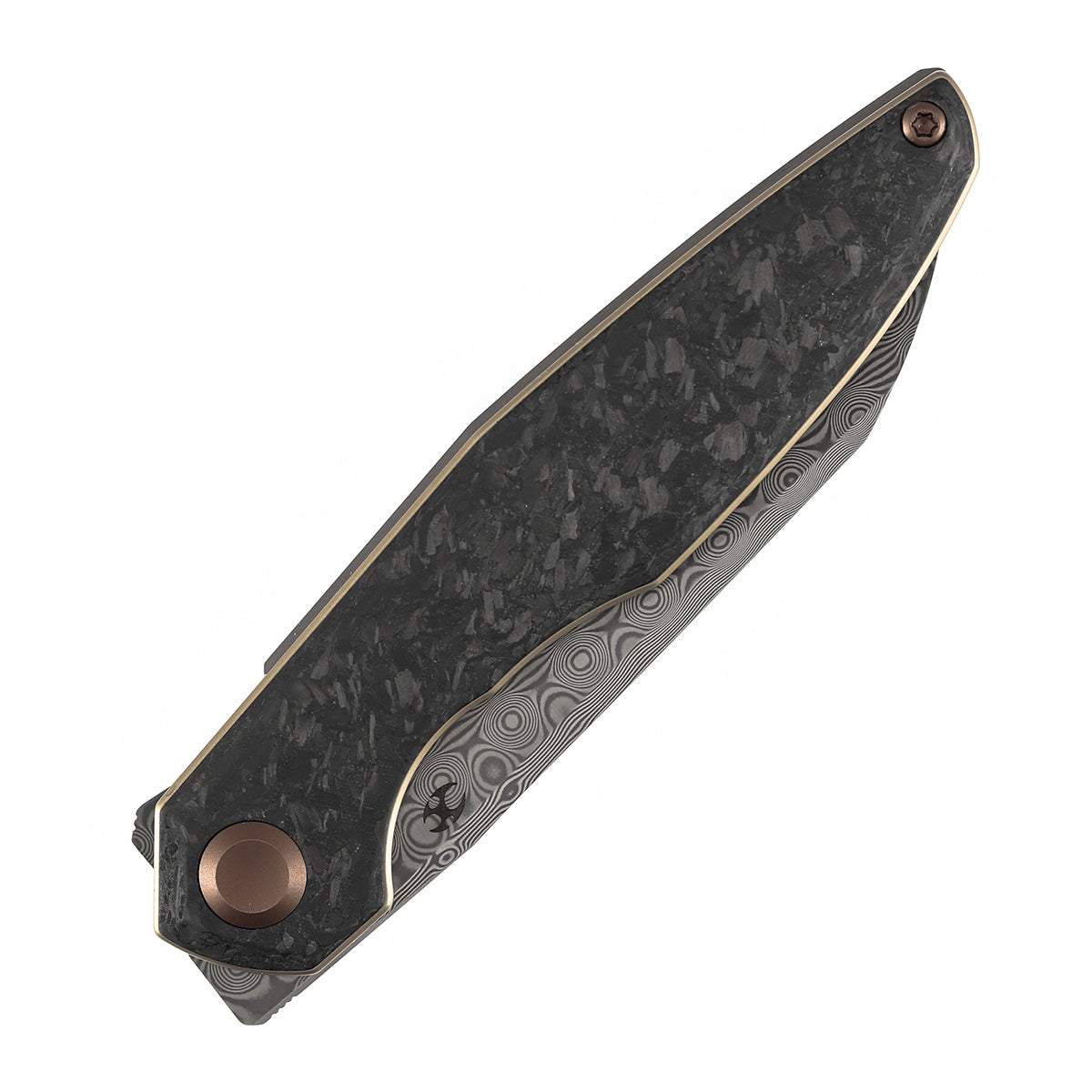 Kansept Halide K1136A6 Shred Carbon Fiber handle scales