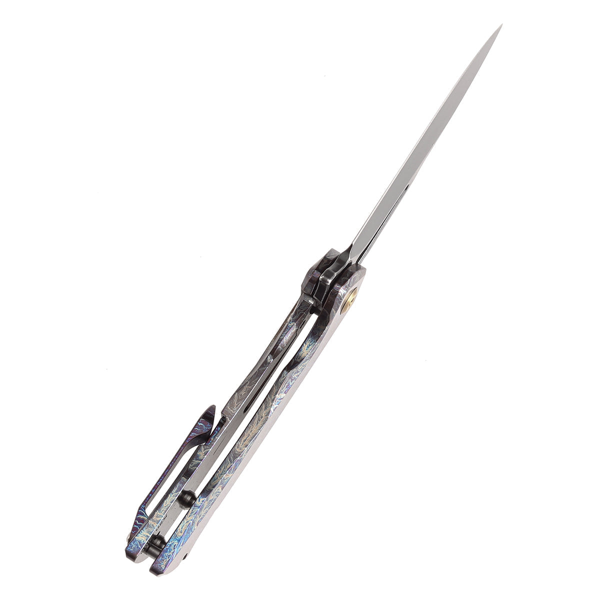 Kansept Mini Kryo K2001A6 blade detail – blackwash CPM S35VN drop point