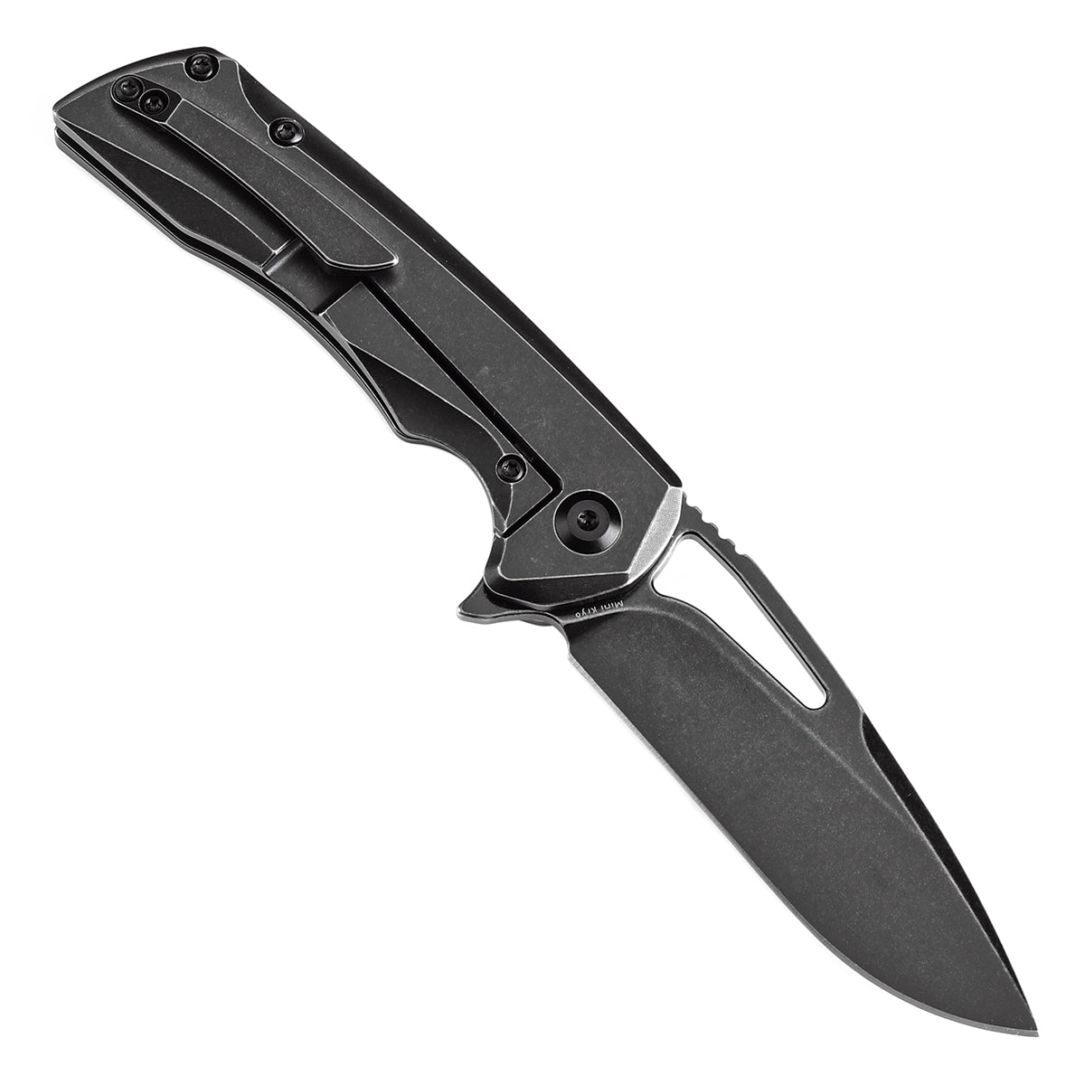 Kansept Mini Kryo K2001S1 open position showing CPM S35VN drop point blade