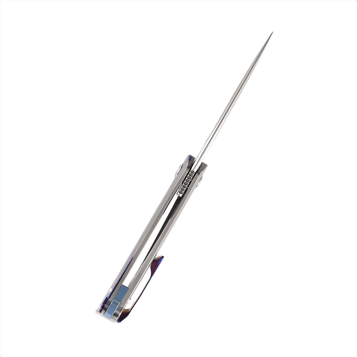 Kansept Mini Accipiter K2007A4 blade detail – stonewashed CPM-S35VN drop point