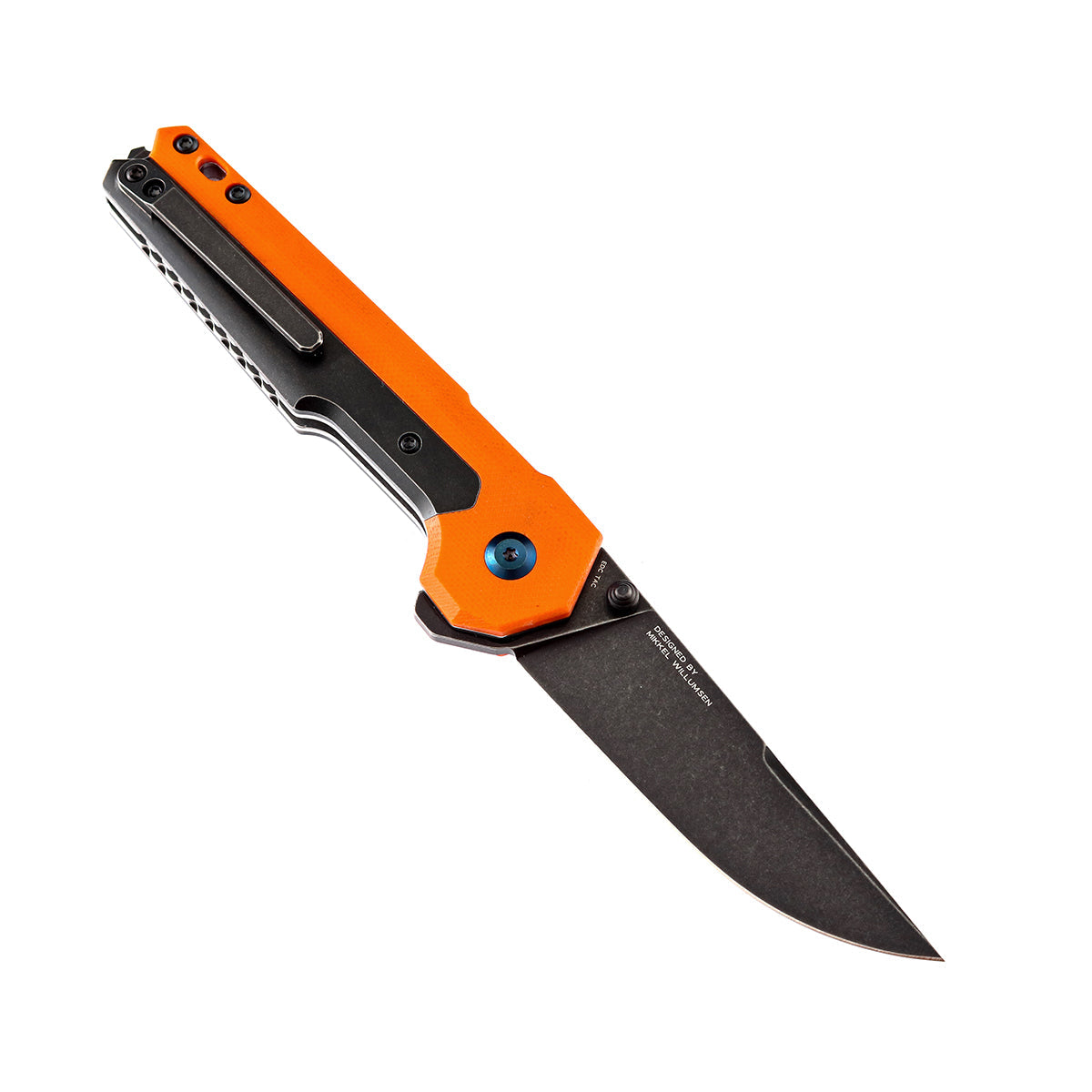 Kansept EDC Tac K2009A7 open position showing S35VN drop point blade