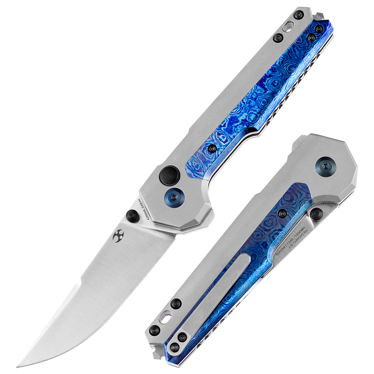 Kansept EDC Tac K2009A8 front view – 3.1" satin CPM-S35VN drop point folding knife