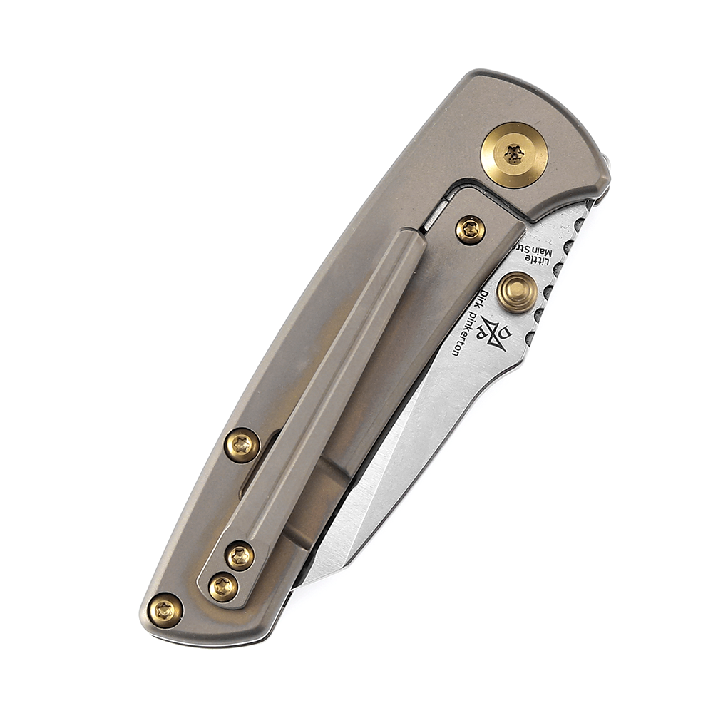 Kansept Little Main Street K2015A2 bronze anodized titanium handle scales