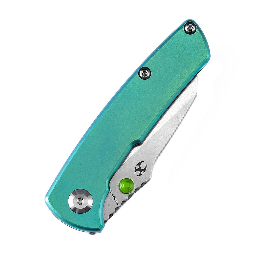 Kansept Little Main Street K2015A4 green anodized titanium handle scales