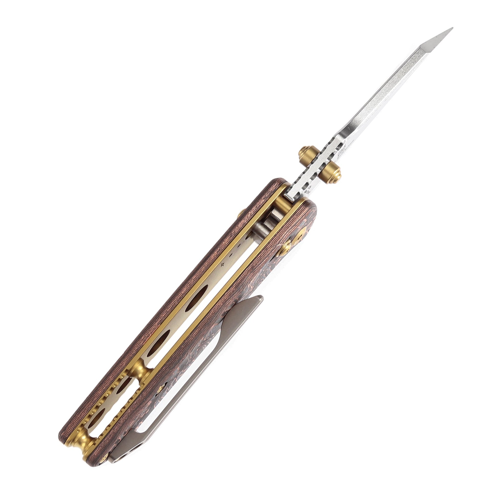 Kansept Little Main Street K2015V2 blade detail – satin CPM-S35VN drop point
