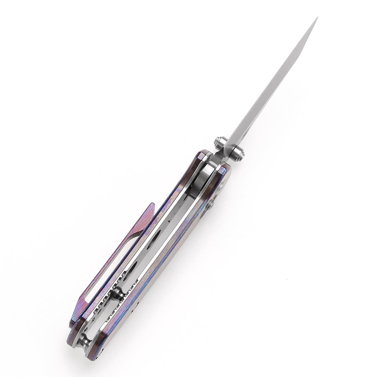 Kansept Little Main Street K2015V3 blade detail – Damascus drop point