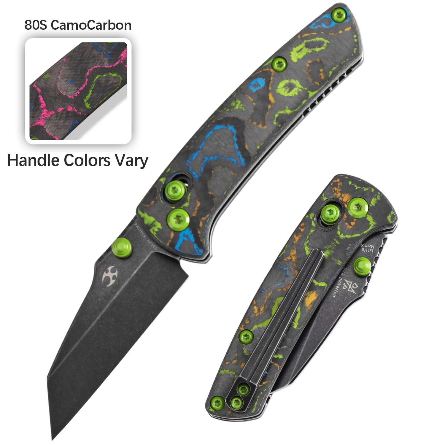 Kansept Little Main Street K2015V4 front view – 2.26" blackwash CPM S35VN drop point folding knife