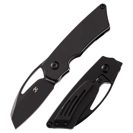 Kansept Goblin K2016A2 front view – 2.18" black coated CPM-S35VN drop point folding knife
