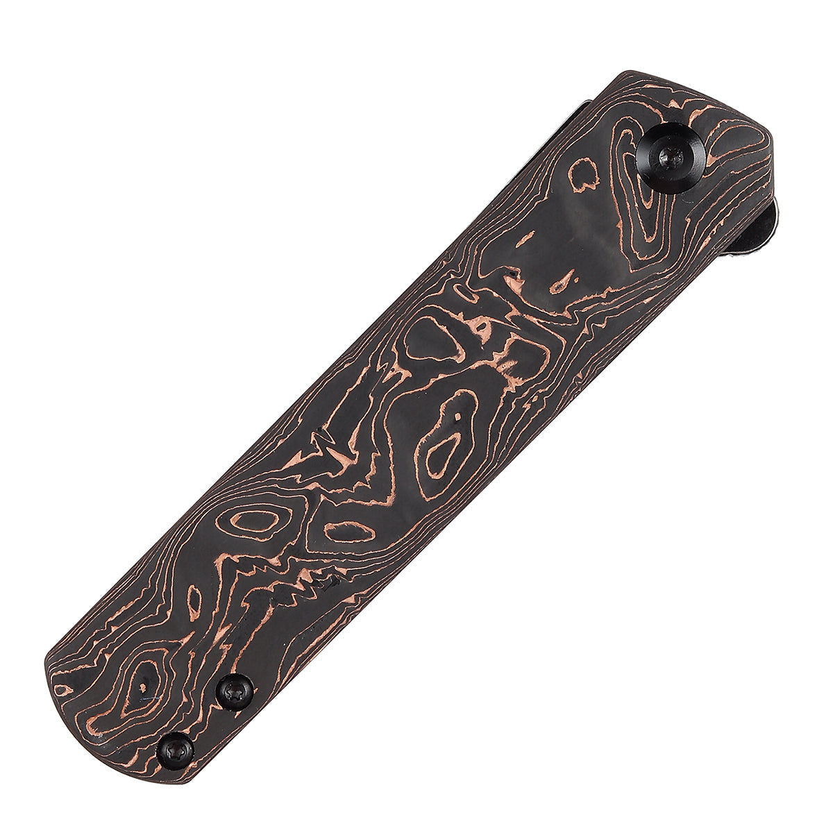 Kansept Foosa K2020T3 blade detail – satin CPM-S35VN tanto