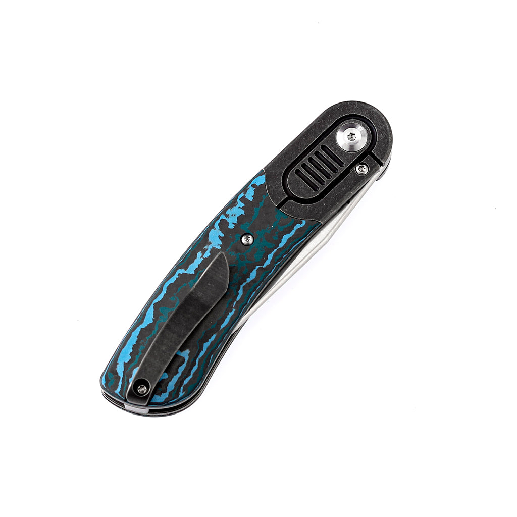 Kansept Reverie K2025A3 Arctic Storm carbon fiber and titanium handle scales