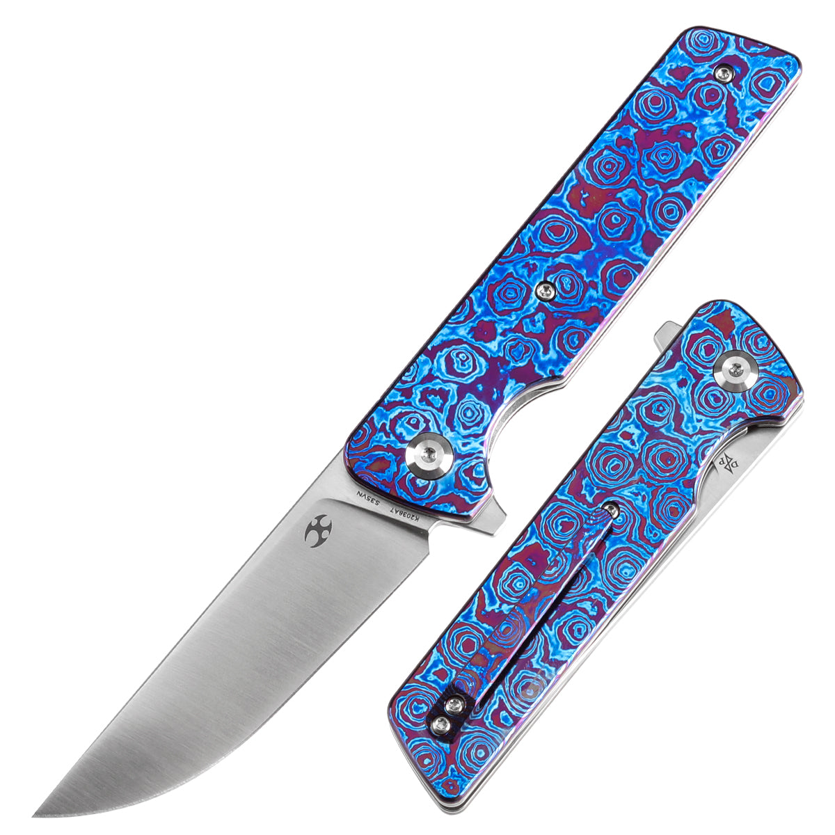 Kansept Anomaly K2038A7 front view – 3.14" satin CPM S35VN drop point folding knife