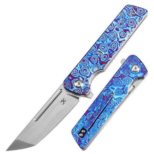 Kansept Anomaly K2038T7 front view – 3.14" satin CPM S35VN tanto folding knife