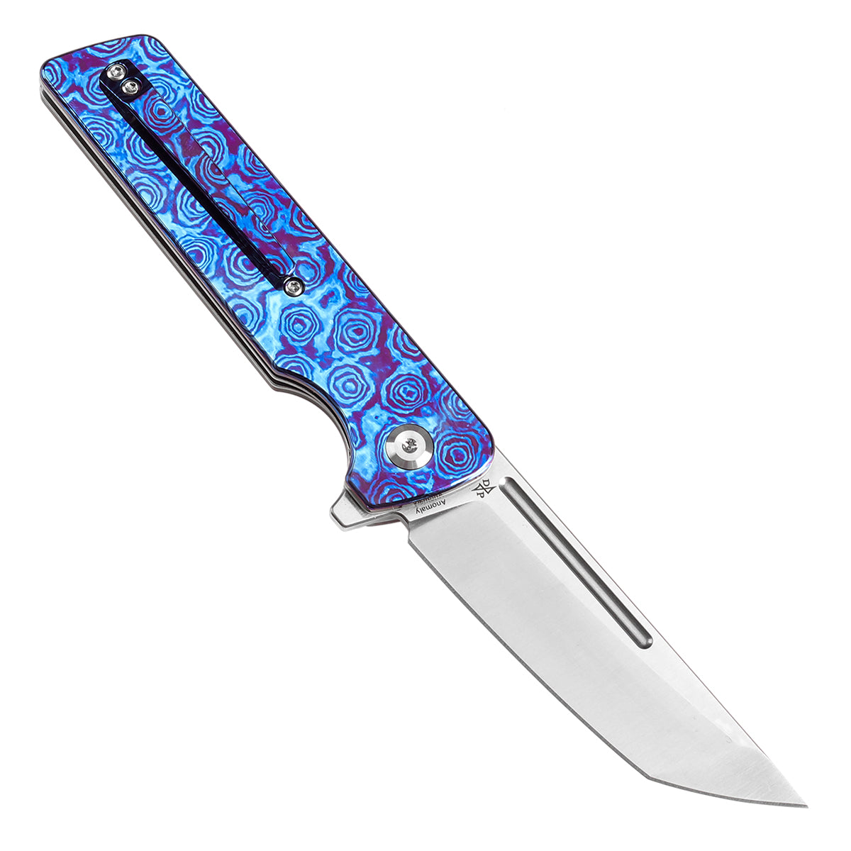 Kansept Anomaly K2038T7 open position showing CPM S35VN tanto blade