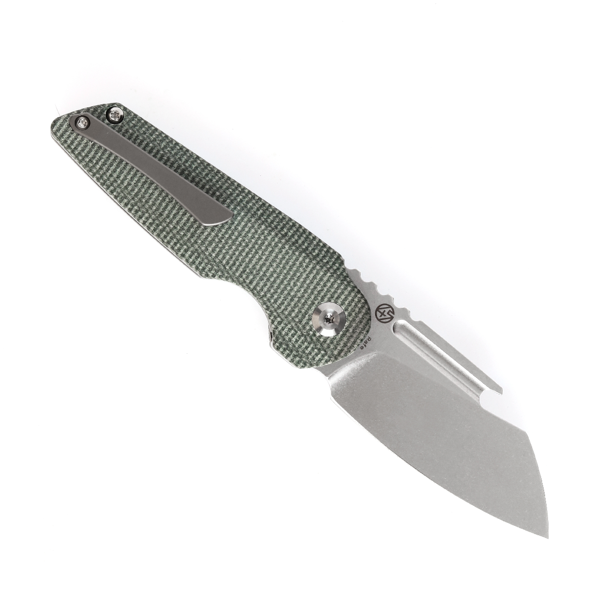 Kansept Rafe K2048A3 open position showing CPM-S35VN wharncliffe blade