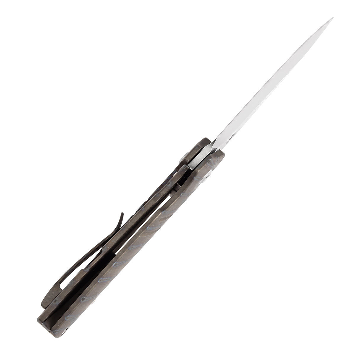 Kansept Turaco K2049A4 blade detail – stonewashed CPM-S35VN drop point