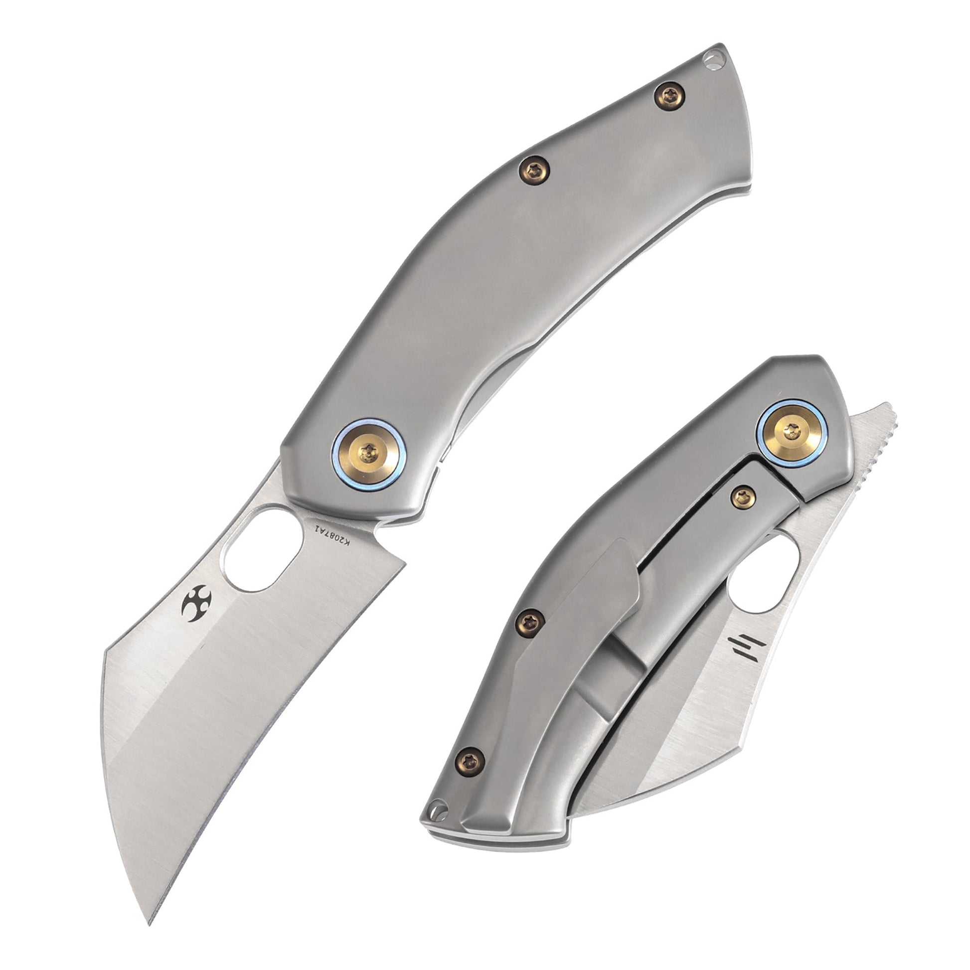 Kansept Osprey K2087A1 front view - 2.22" satin CPM-S35VN Wharncliffe folding knife