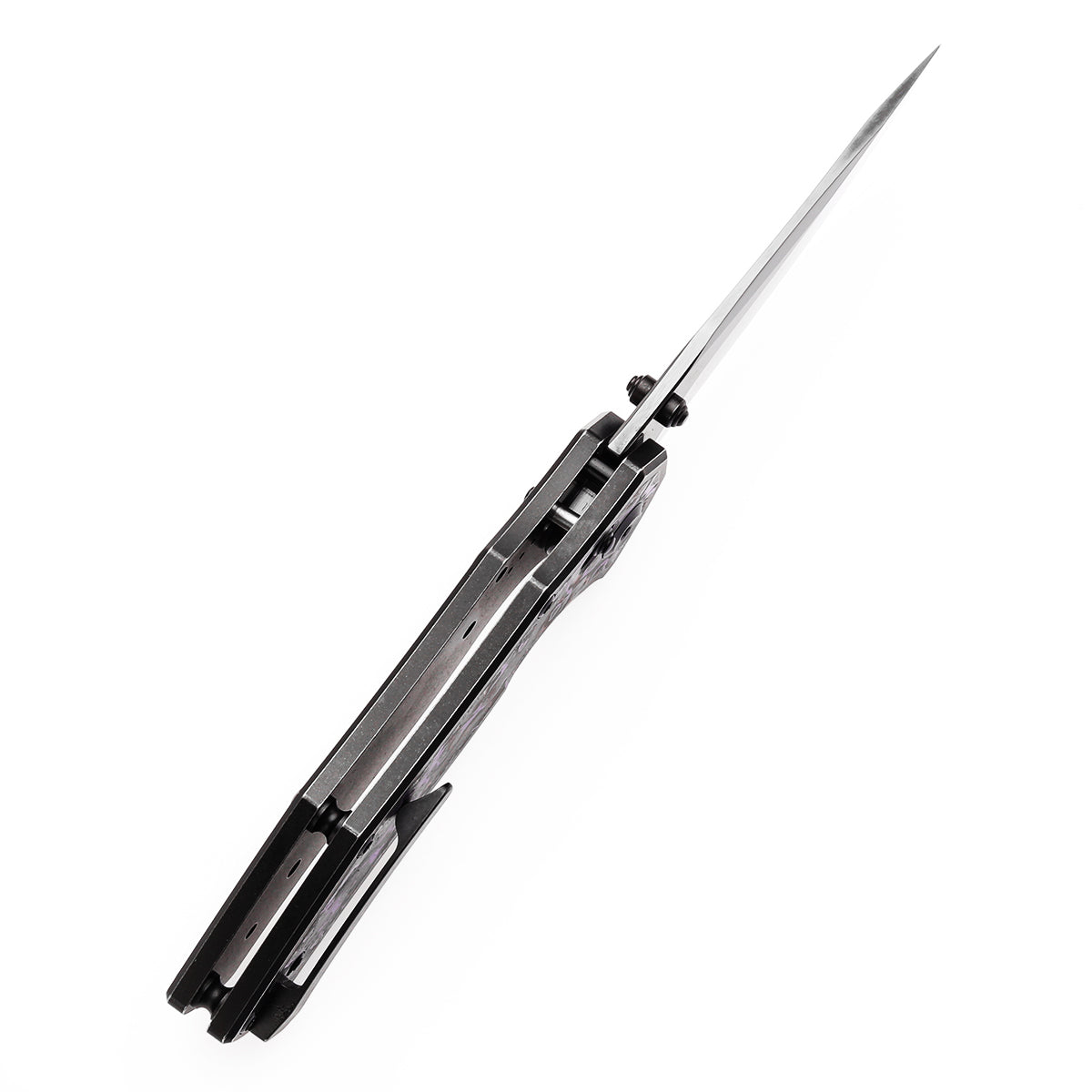 Kansept Apollo K2107V4 blade detail – Mirror DLC CPM S35VN drop point