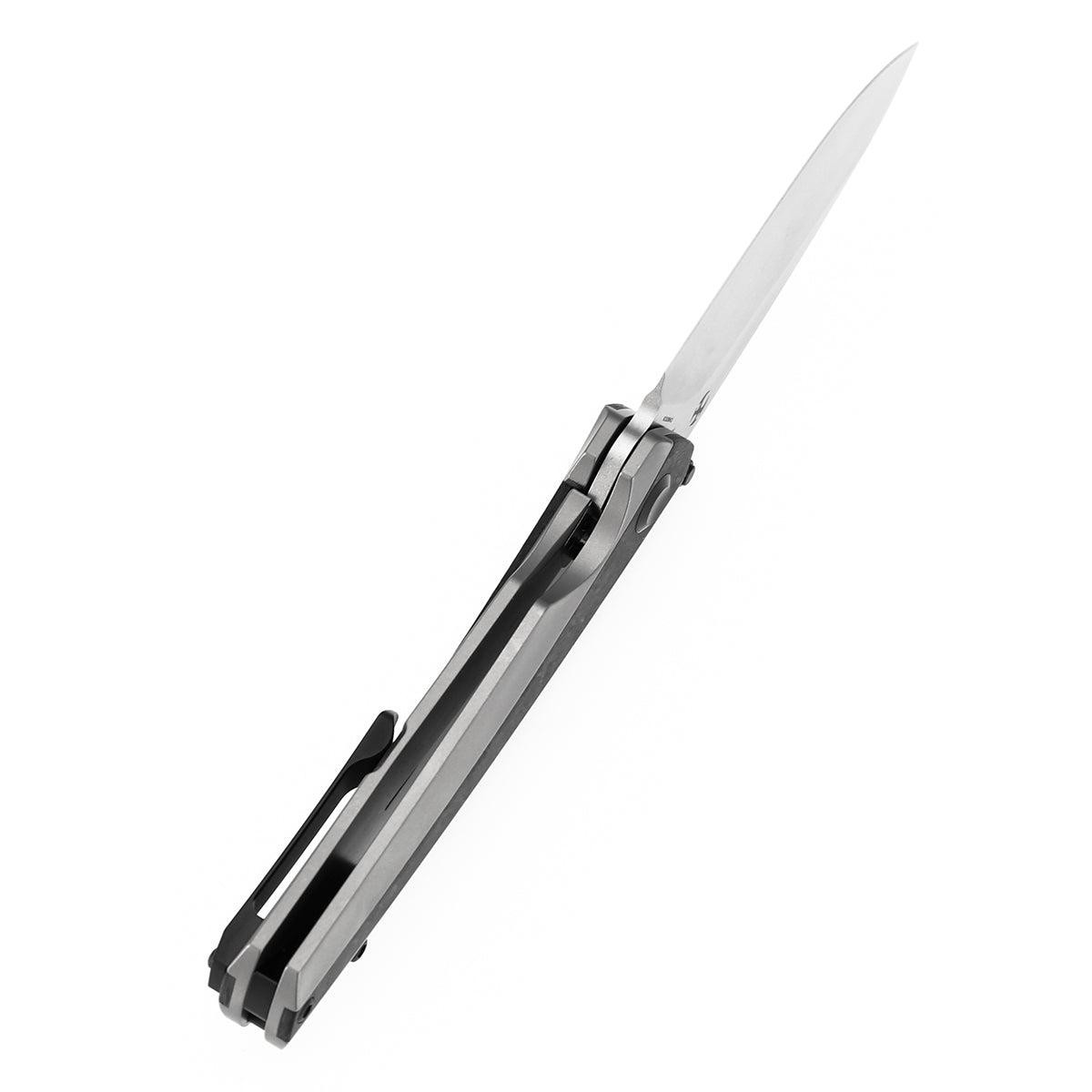 Kansept Raven K2109A2 blade detail – stonewashed CPM 20CV drop point