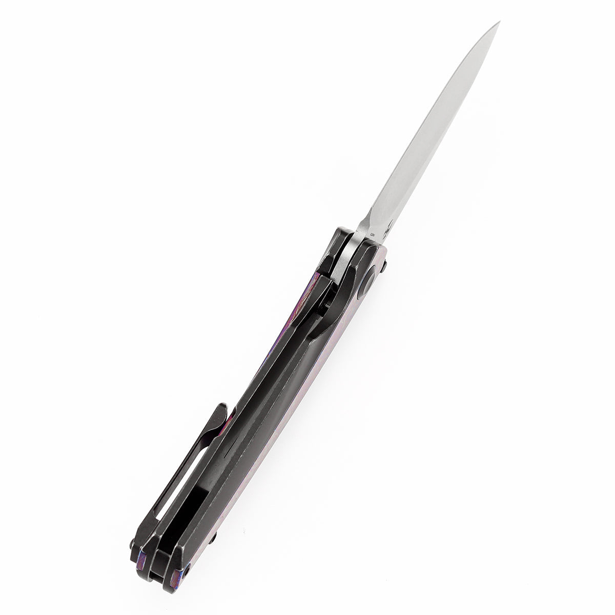 Kansept Raven K2109A5 blade detail – blackwash CPM 20CV drop point