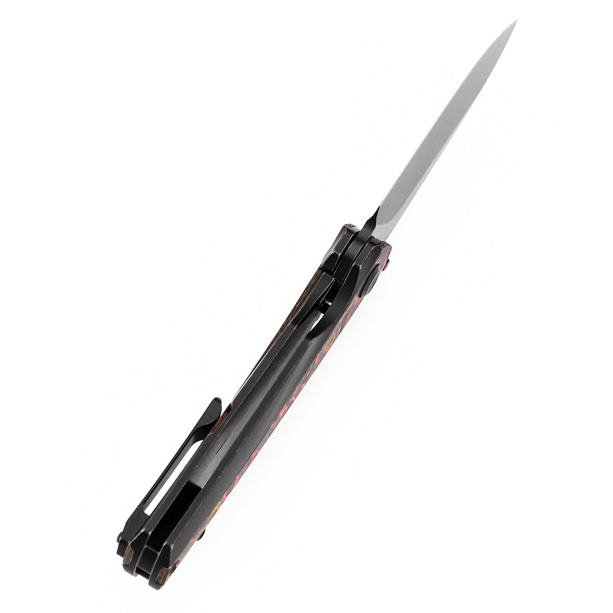 Kansept Knives Raven K2109A6 blade detail – blackwash CPM 20CV drop point