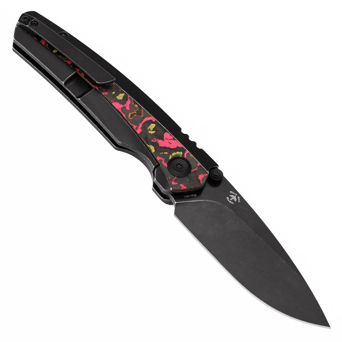 Kansept Knives Raven K2109A6 open position showing CPM 20CV drop point blade