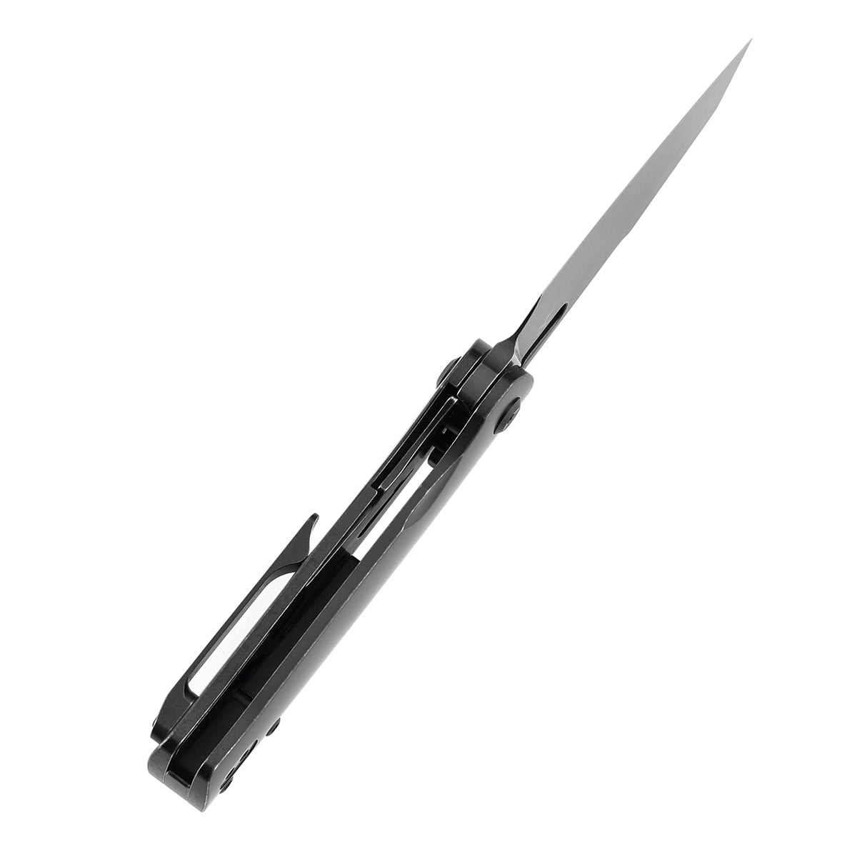 Kansept Knives Orlok K2111A1 Blackwash Titanium handle scales