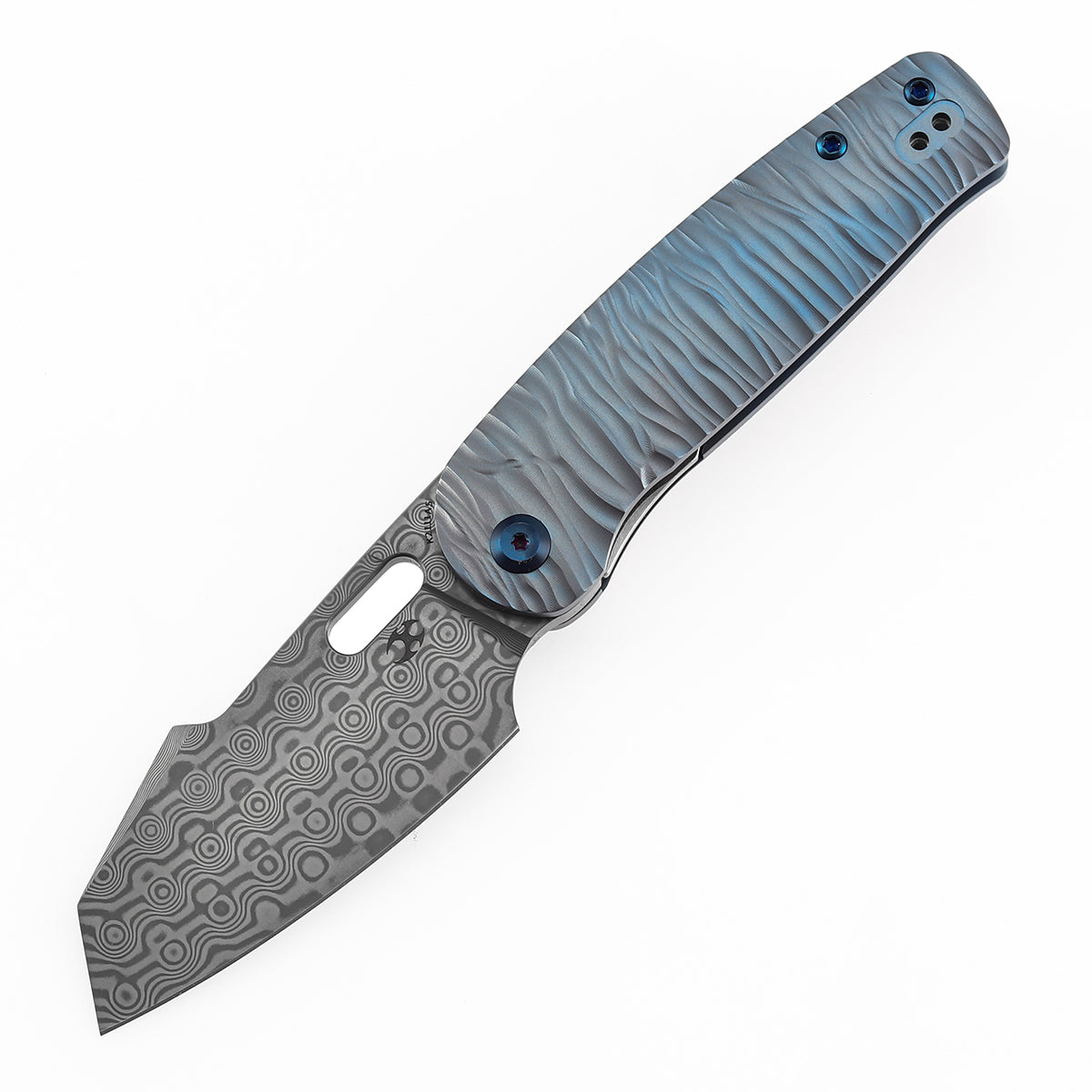 Kansept Orlok K2111A5 blade detail – Damascus Damascus reverse tanto