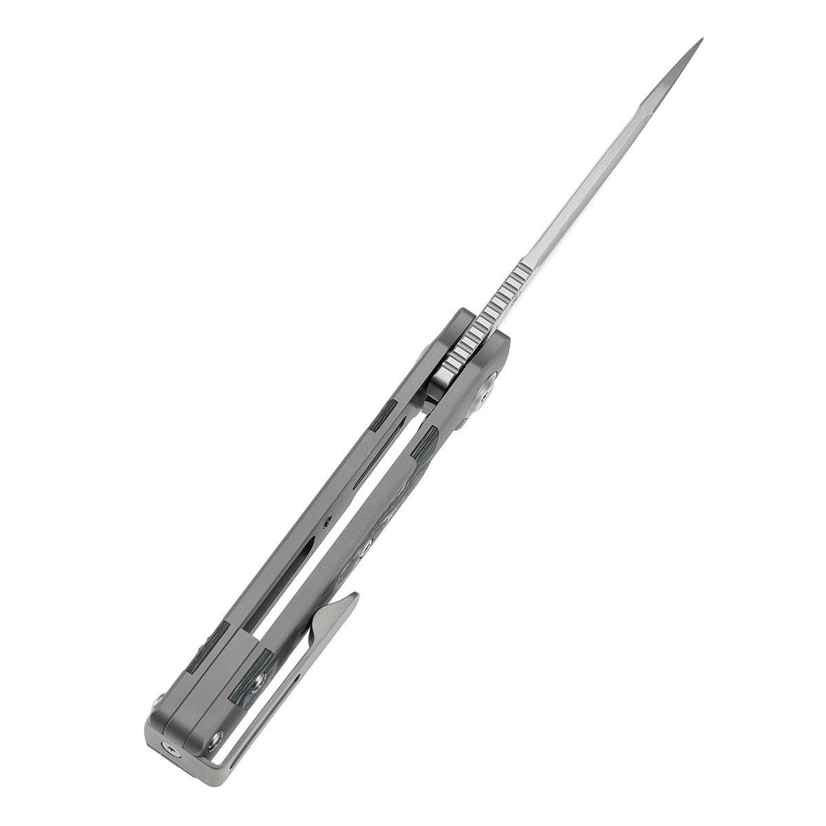 Kansept Knives Kitpu K2123A2 blade detail – satin CPM 20CV drop point