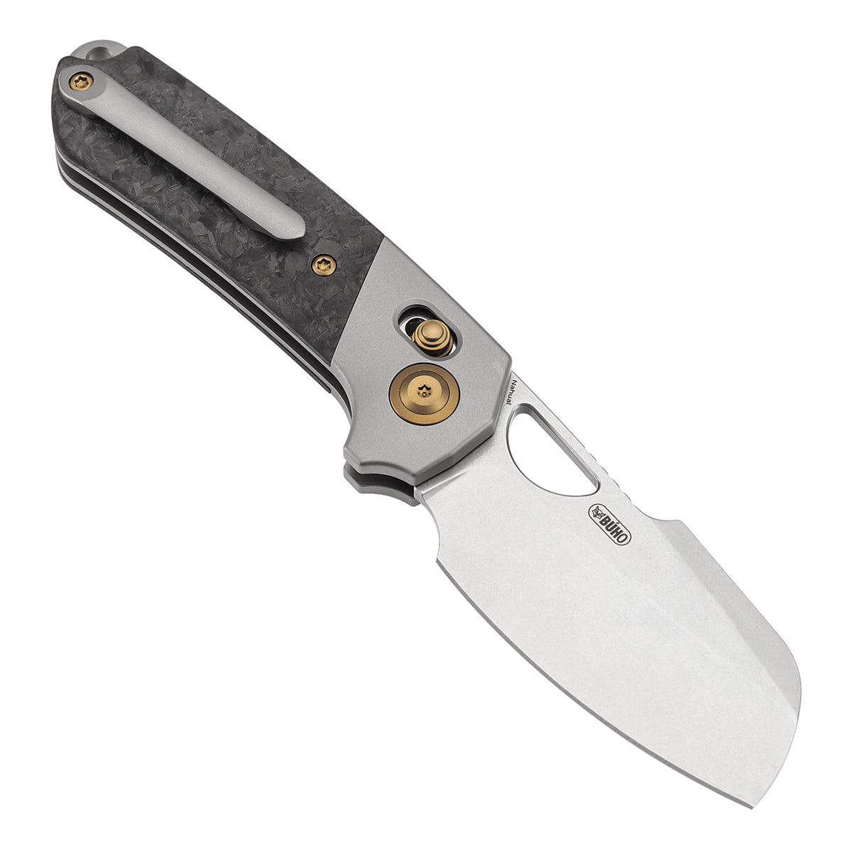 Kansept Nahual K2125V2 open position showing MagnaCut dagger blade