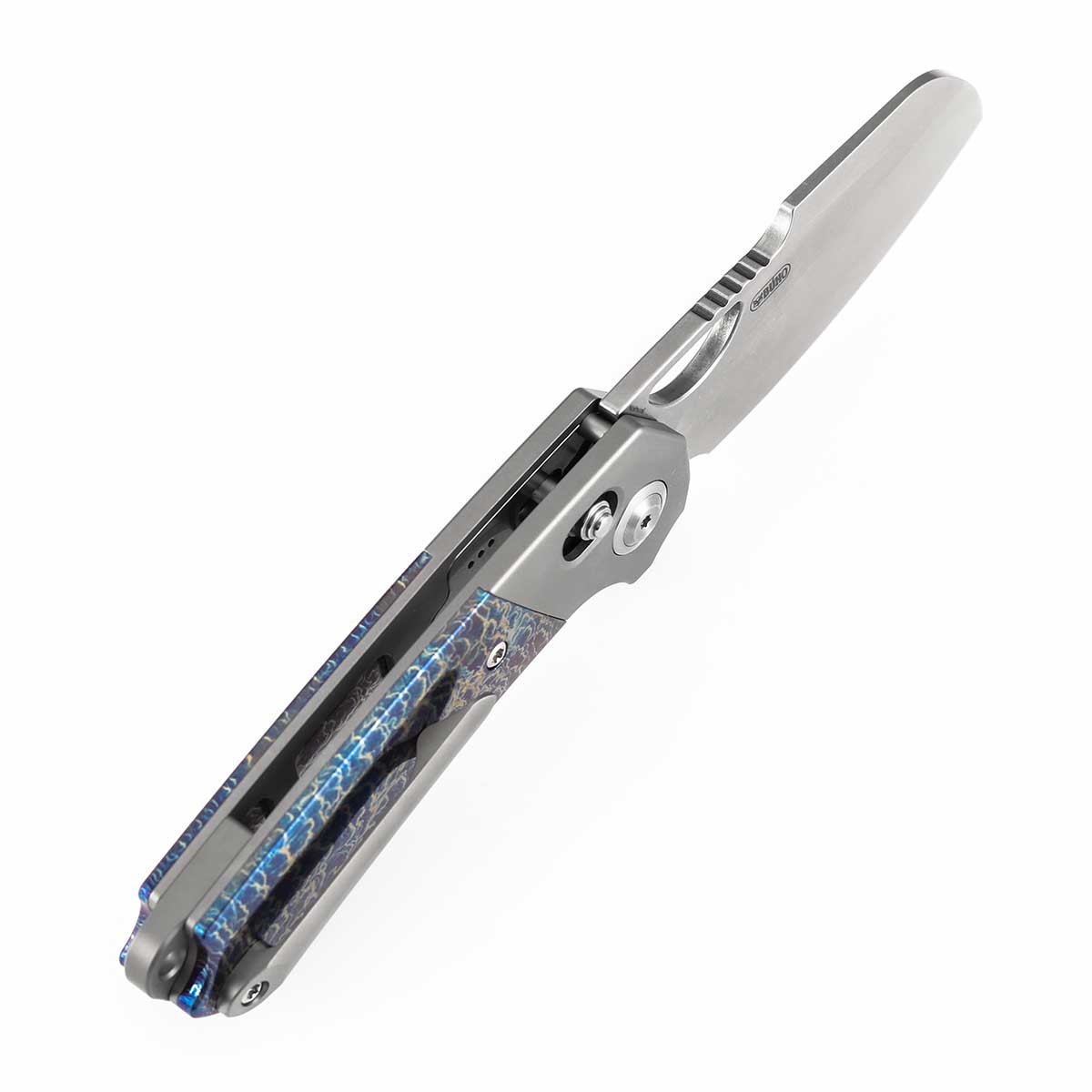 Kansept Nahual K2125V5 Black Grey beadblasted titanium handle scales