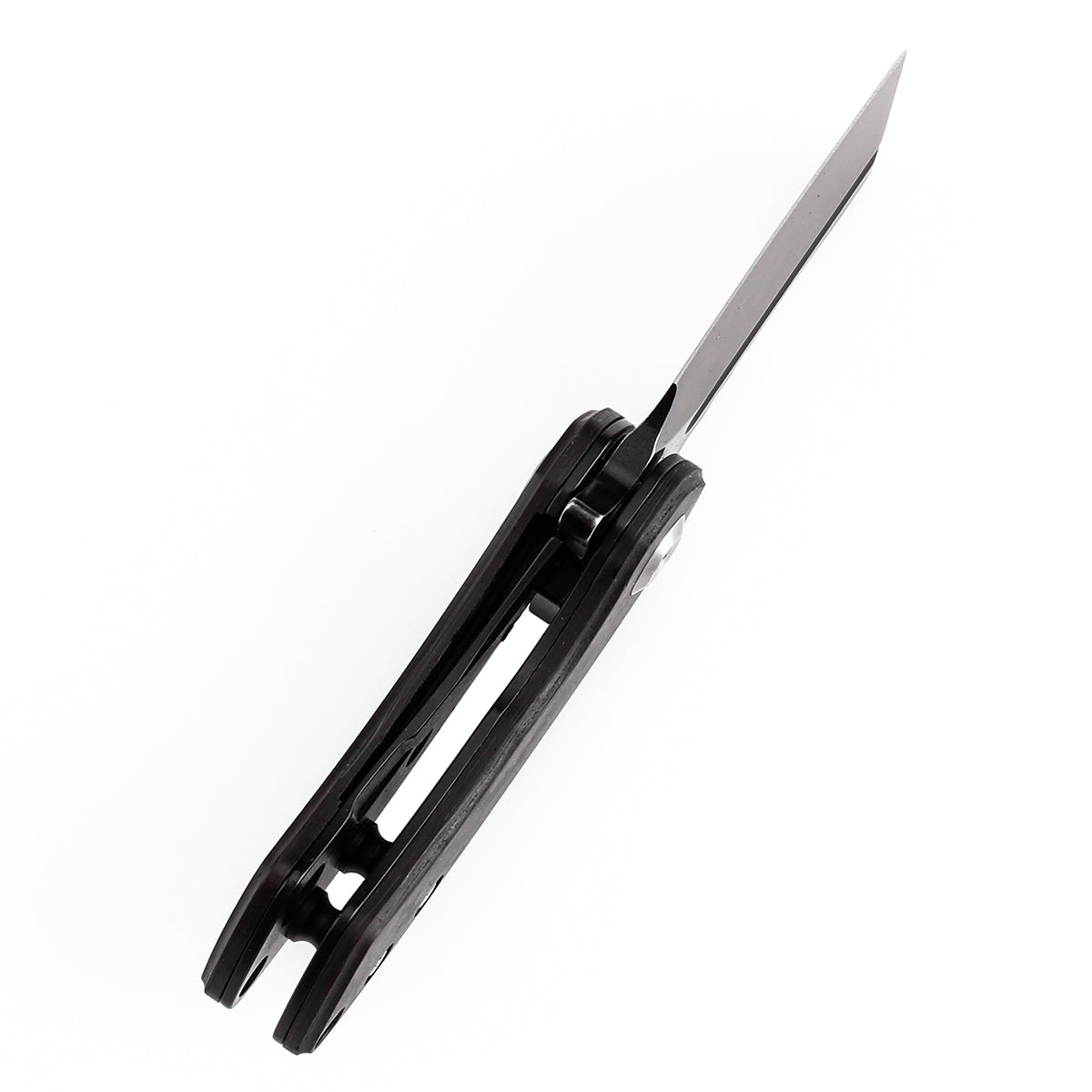 Kansept Mini Korvid K3030A13 blade detail - blackwash CPM S35VN cleaver