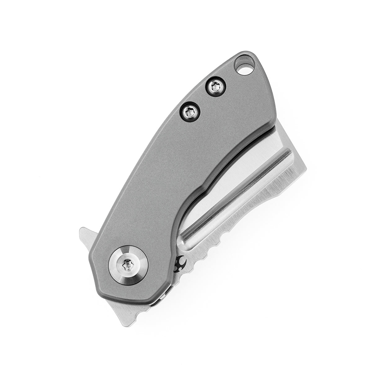 Kansept Mini Korvid K3030A2 blade detail – satin CPM-S35VN cleaver