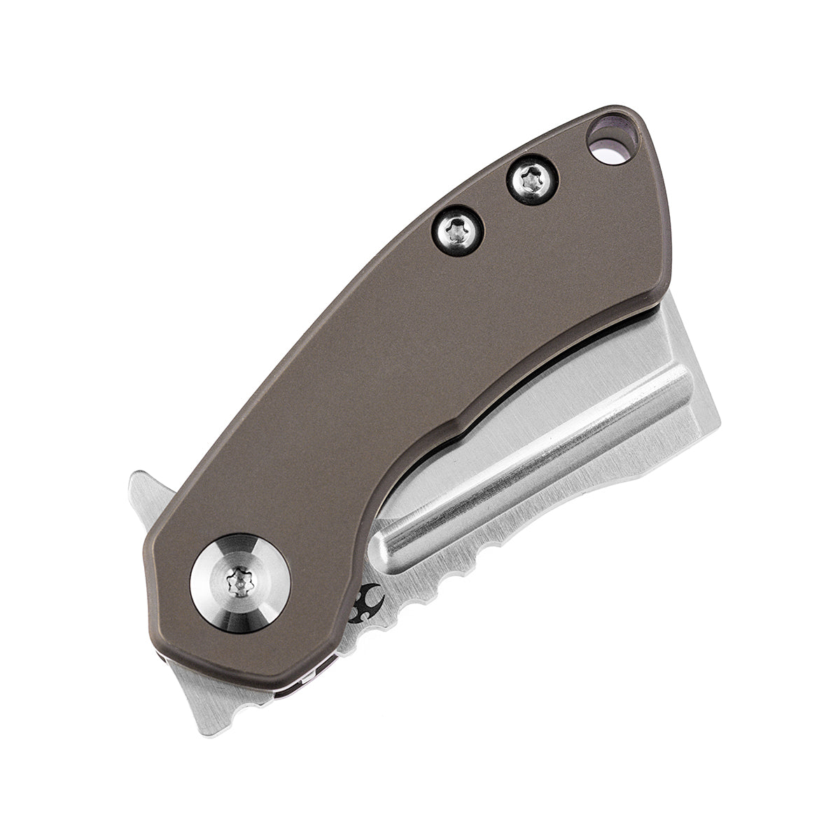Kansept Mini Korvid K3030A3 blade detail – satin CPM-S35VN cleaver
