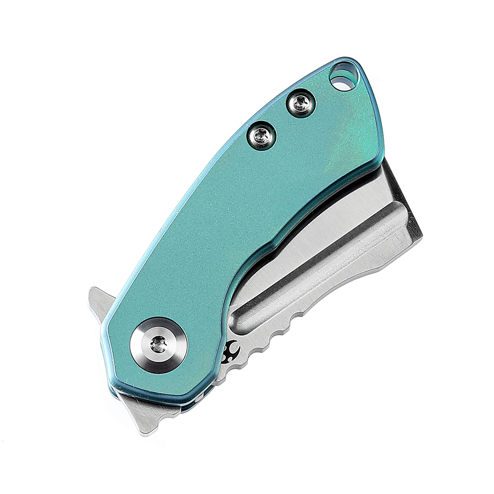 Kansept Mini Korvid K3030A7 blade detail – satin CPM-S35VN cleaver