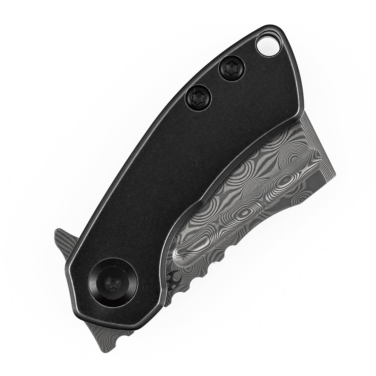 Kansept Mini Korvid K3030H1 blackwash titanium handle scales